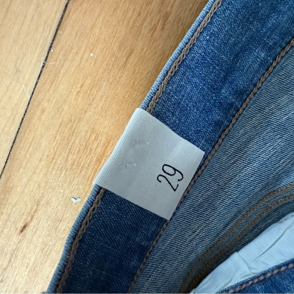 NWT Cosmic Blue Love blue denim raw hem shorts - Picture 7 of 8